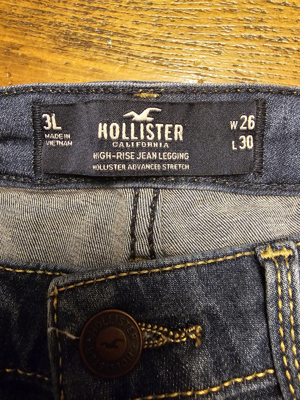Hollister High-Rise Jean Legging - Dark Blue